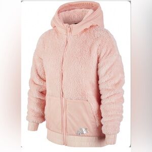 Nike Girl NSW Jacket Winterized Pink Sherpa Jacket